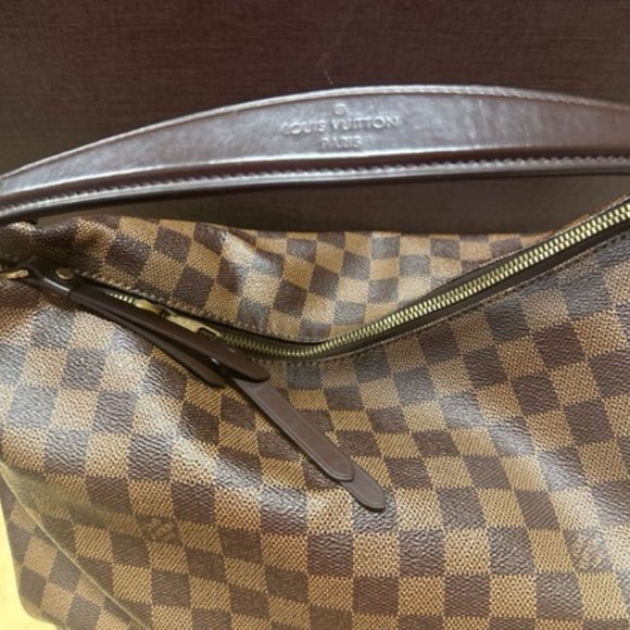 AUTHENTIC Louis Vuitton Duomo Hobo Damier Ebene Hobo Brown - Picture 2 of 7